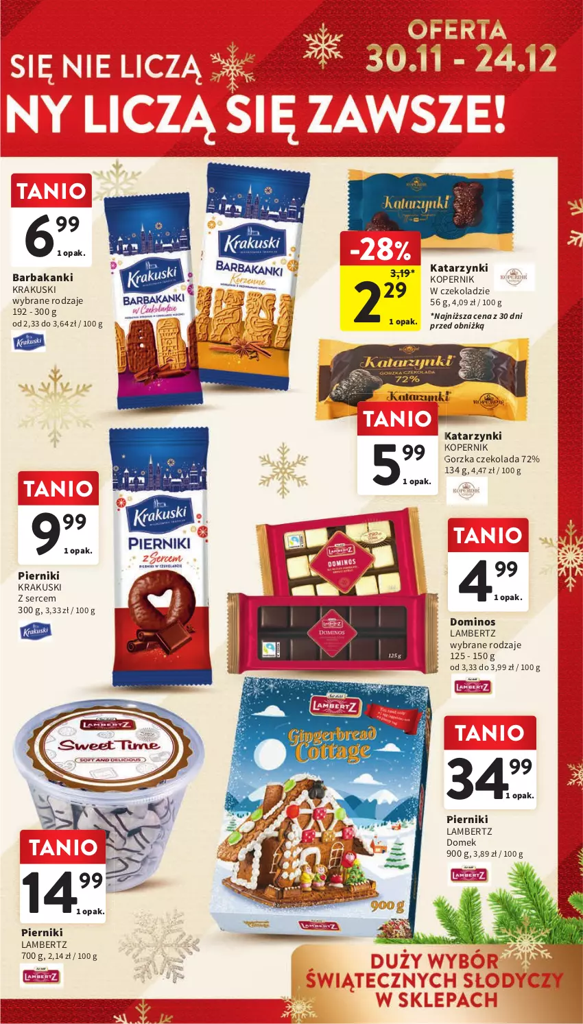 Gazetka promocyjna Intermarche - Gazetka Intermarche - ważna 30.11 do 06.12.2023 - strona 5 - produkty: Czekolada, Krakus, Krakuski, Piernik, Ser