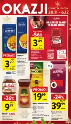 Gazetka promocyjna Intermarche - Gazetka Intermarche - Gazetka - ważna od 06.12 do 06.12.2023 - strona 17 - produkty: Lubella, Koncentrat pomidorowy, Makaron, Nutella, Kawa rozpuszczalna, Kawa ziarnista, Bell, Kawa mielona, Kawa, Velvet, Spaghetti, Ferrero, Bella, Pudliszki, Jacobs