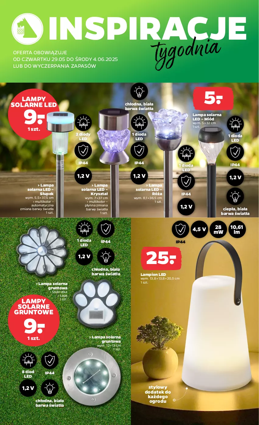 Gazetka promocyjna Netto - Od Czwartku Przemysłowa - ważna 29.05 do 04.06.2025 - strona 2 - produkty: Grunt, Lampa, Lampion, Miód, Róża, Słupek