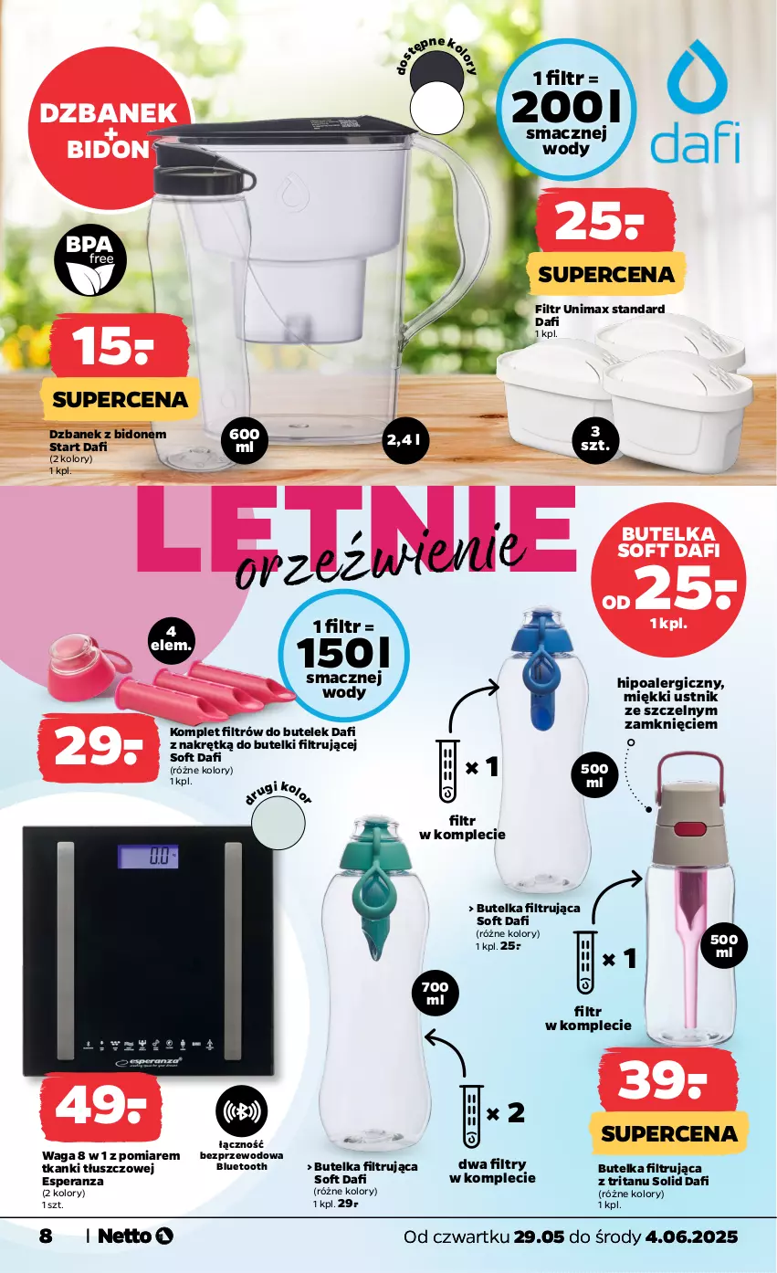 Gazetka promocyjna Netto - Od Czwartku Przemysłowa - ważna 29.05 do 04.06.2025 - strona 8 - produkty: Dzbanek, Ustnik, Waga
