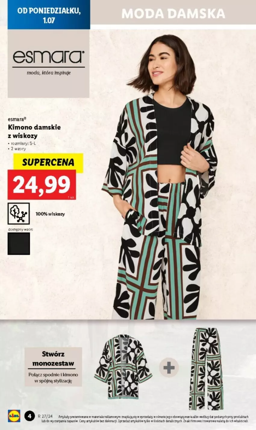 Gazetka promocyjna Lidl - ważna 01.07 do 06.07.2024 - strona 34 - produkty: Moda, Spodnie