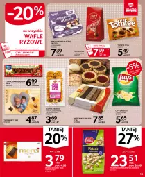 Gazetka promocyjna Selgros - Oferta spożywcza - Gazetka - ważna od 03.02 do 03.02.2021 - strona 15 - produkty: Pistacje, Ciastka, Ser, Ryż, Lindor, Kret, Wafle, Mleczko, Czekolada, Mola, Toffifee, Felix, Lay’s, Merci, Milka, Fa