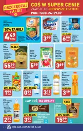 Gazetka promocyjna Aldi - Pełna oferta - Gazetka - ważna od 29.07 do 29.07.2023 - strona 8 - produkty: Sok pomarańczowy, Pistacje, Sok, Mus, Cukier, Kawa ziarnista, Kawa, Diamant, Lody, Napój izotoniczny, Algida, Smoothie, Oshee, Dzieci, Knoppers, Woda mineralna, Kubuś, Cukier trzcinowy, Jacobs, Woda, Napój, Herbapol, LG