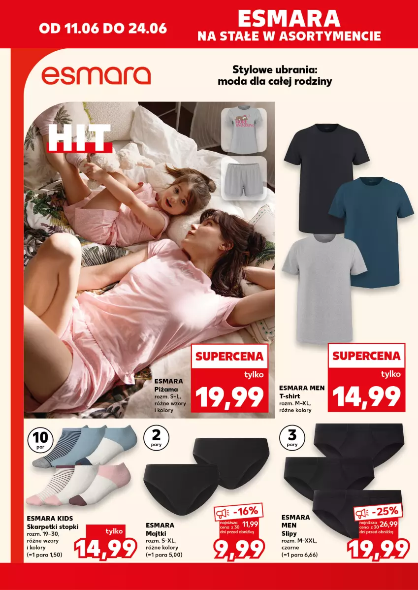 Gazetka promocyjna Kaufland - Kaufland - ważna 11.06 do 24.06.2026 - strona 10 - produkty: Karp, Majtki, Moda, Piżama, Skarpetki, Slipy, T-shirt, Top, Ubrania