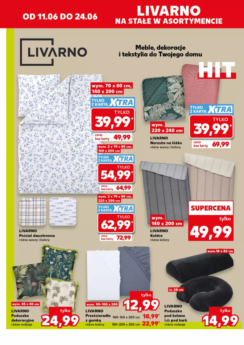 Gazetka promocyjna Kaufland - Kaufland - ważna 11.06 do 24.06.2026 - strona 6 - produkty: Fa, Ivar, Kołdra, LANA, Meble, Narzuta, Poduszka, Pościel, Pościel dwustronna, Prześcieradło