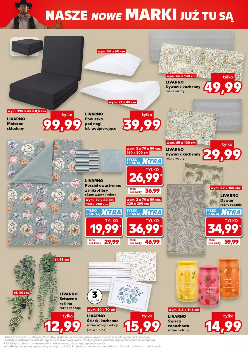 Gazetka promocyjna Kaufland - Kaufland - ważna 11.06 do 24.06.2026 - strona 7 - produkty: Dywan, Dywanik, Ivar, Materac, Poduszka, Pościel, Pościel dwustronna, Tera