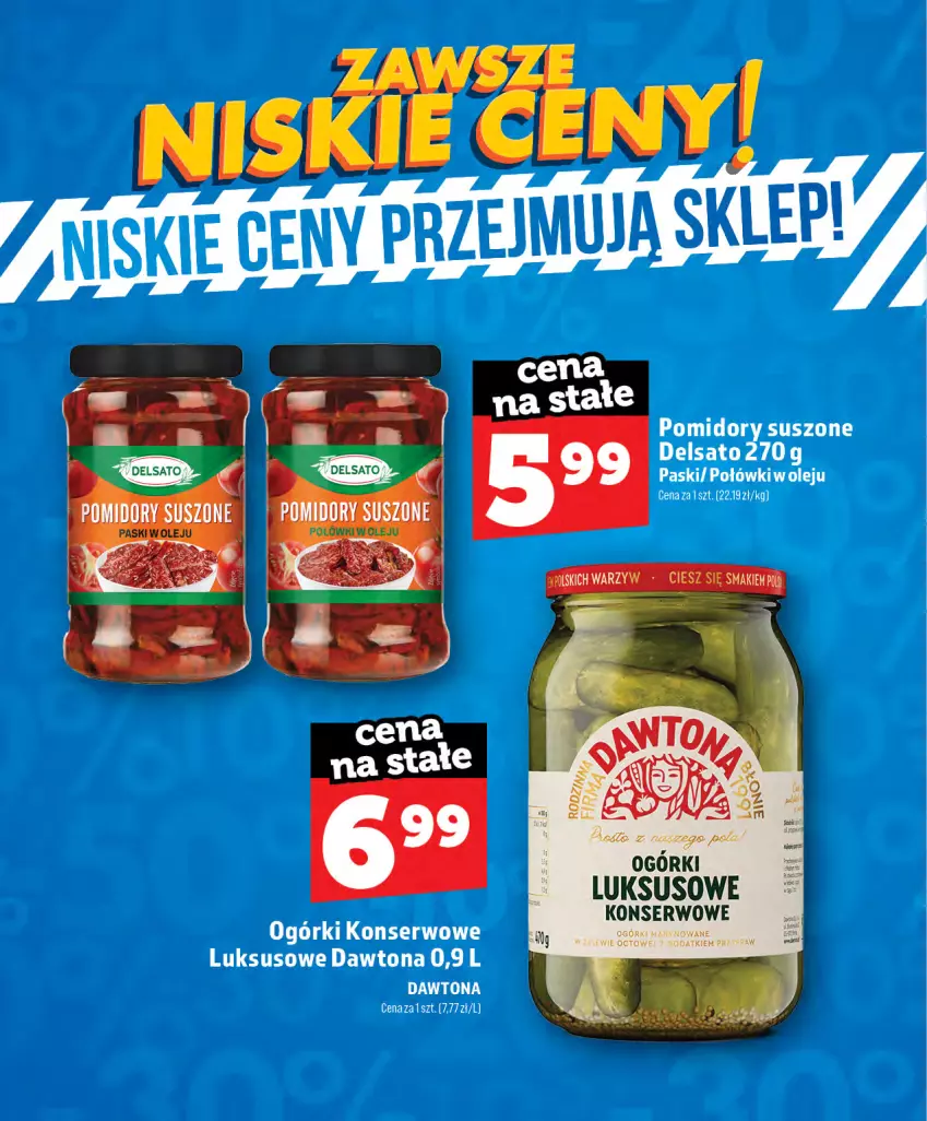 Gazetka promocyjna Topaz - Gazetka - ważna 01.07 do 01.12.2026 - strona 23 - produkty: Dawtona, Ogórki konserwowe, Olej, Ser