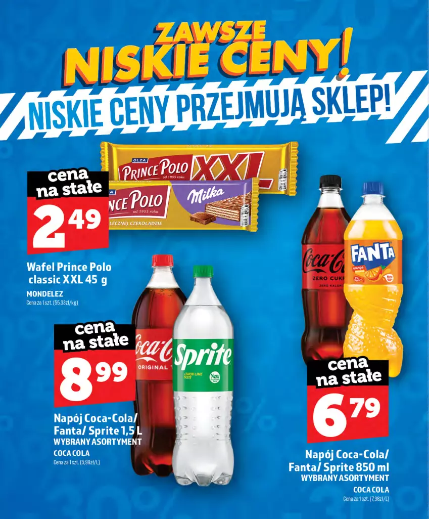Gazetka promocyjna Topaz - Gazetka - ważna 01.07 do 01.12.2026 - strona 49 - produkty: Coca-Cola, Fa, Fanta, Napój, Prince Polo, Sprite