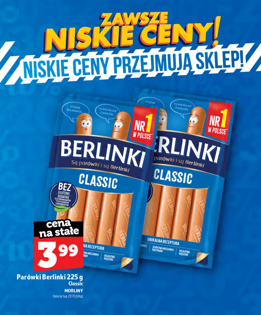 Gazetka promocyjna Topaz - Gazetka - ważna 01.07 do 01.12.2026 - strona 6 - produkty: Berlinki, Morliny, Parówki