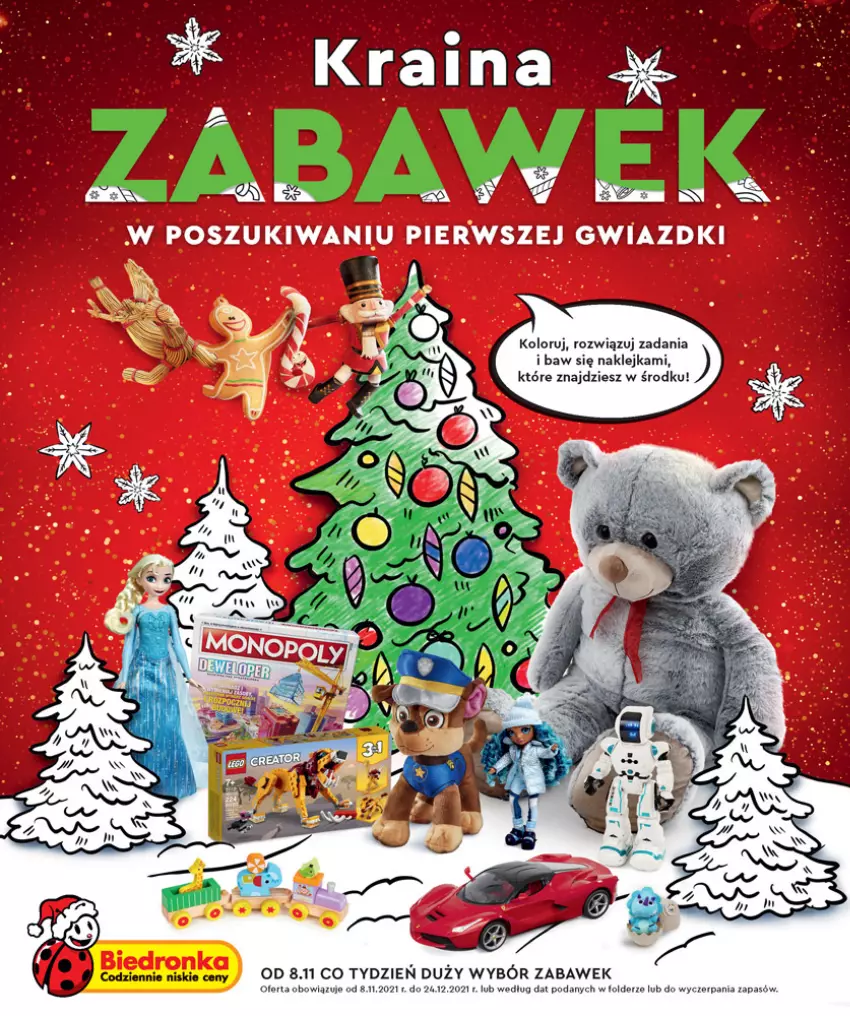Gazetka promocyjna Biedronka - Kraina Zabawek - ważna 08.11 do 24.12.2021 - strona 1 - produkty: Klej