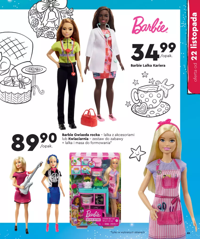 Gazetka promocyjna Biedronka - Kraina Zabawek - ważna 08.11 do 24.12.2021 - strona 65 - produkty: Barbie, Gwiazda, Lalka