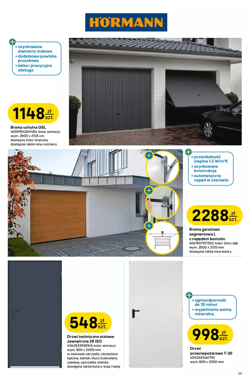 Gazetka promocyjna Castorama - Gazetka Łazienka 24.06-7.07 - ważna 24.06 do 07.07.2026 - strona 25 - produkty: Cynk, Drzwi, Garaż, Por, Rama, Somat