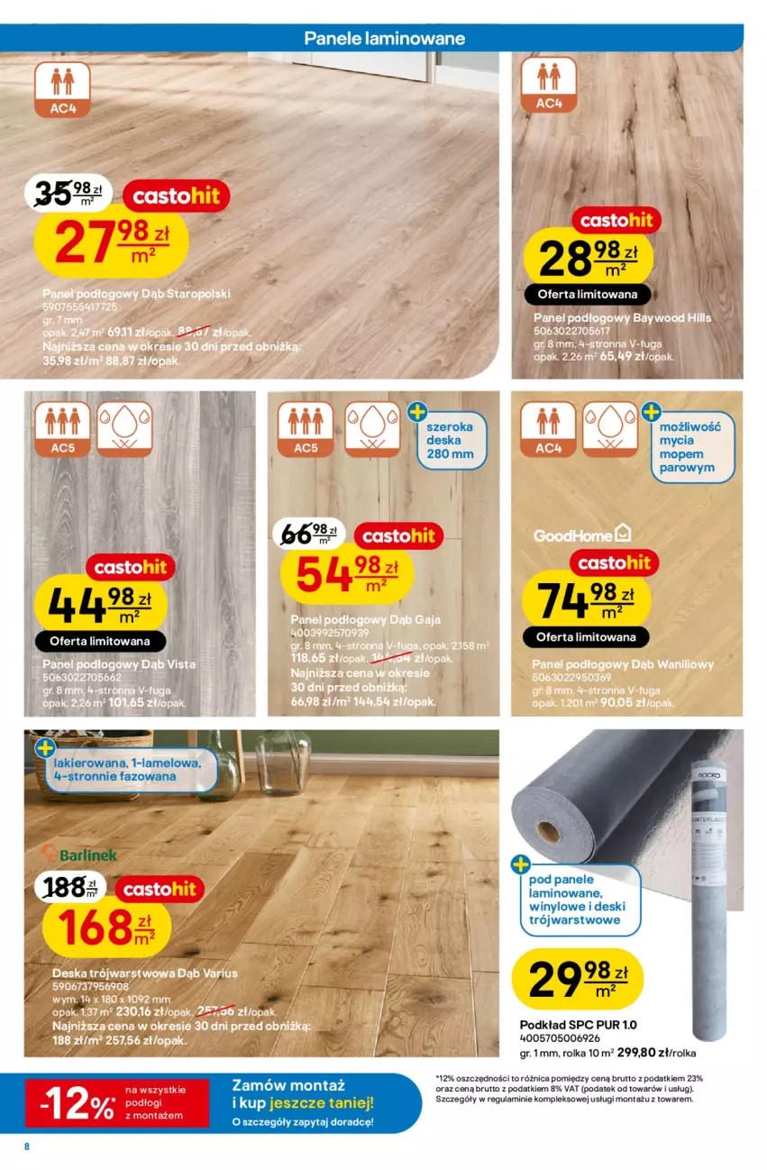 Gazetka promocyjna Castorama - Gazetka Łazienka 24.06-7.07 - ważna 24.06 do 07.07.2026 - strona 8 - produkty: Fa, Lakier, Mop, Podkład, Pur