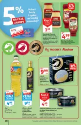 Gazetka promocyjna Auchan - Hiperoszczędzanie z markami Auchan Hipermarkety - Gazetka - ważna od 06.10 do 06.10.2021 - strona 20 - produkty: Ketchup, Prymat, Sos, Mus, Gin, Tuńczyk, Olej rzepakowy, Oliwa z oliwek, Pudliszki, Olej, Musztarda