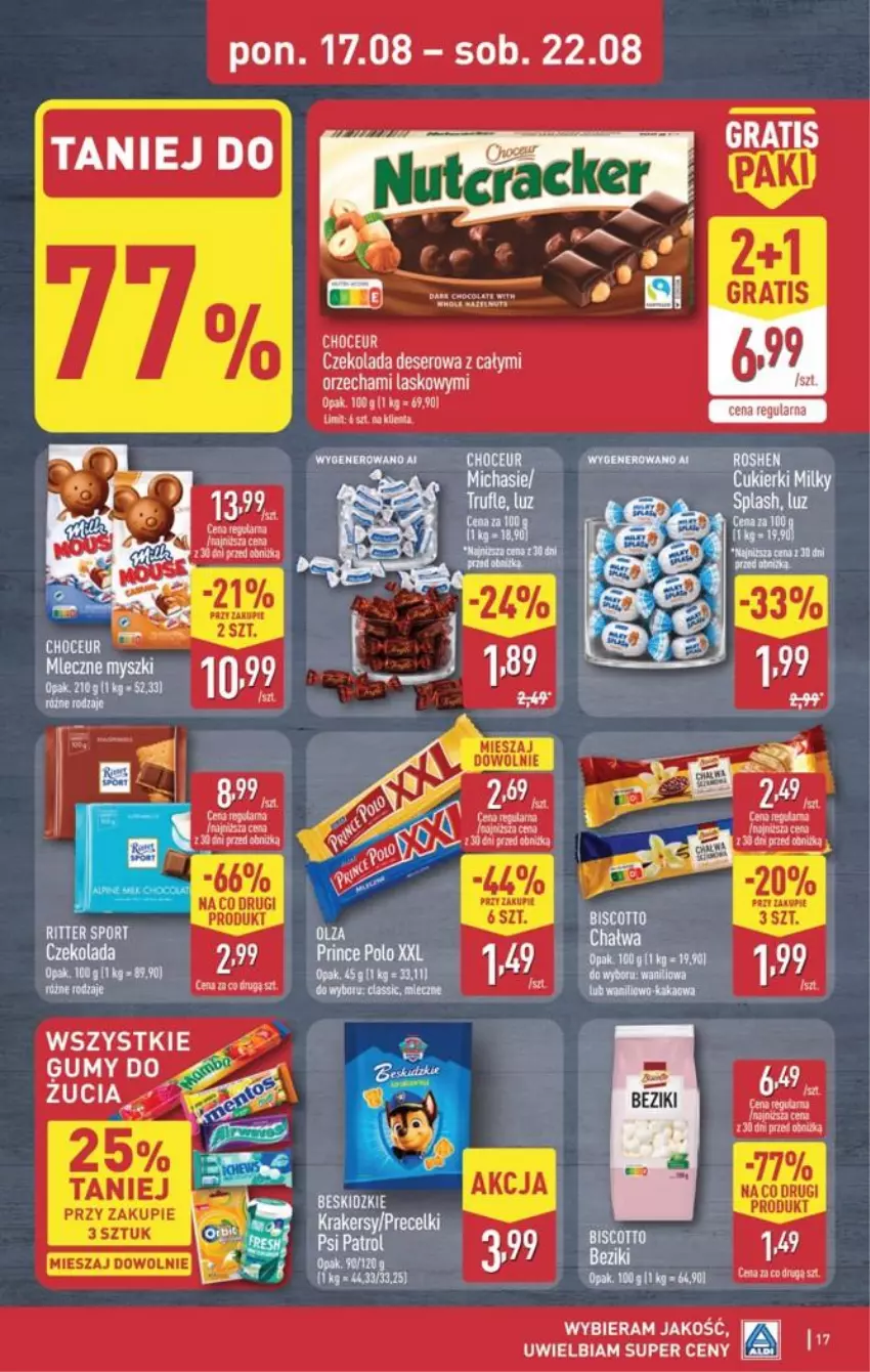 Gazetka promocyjna Aldi - Pełna oferta - ważna 17.08 do 21.08.2026 - strona 17 - produkty: Deser, Fa, Gra, Por, Ser