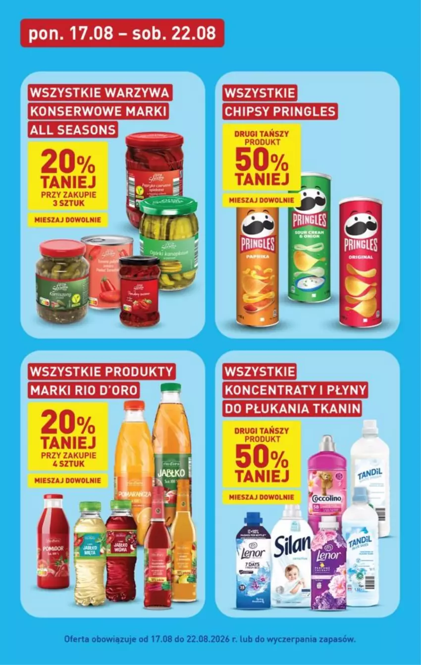 Gazetka promocyjna Aldi - Pełna oferta - ważna 17.08 do 21.08.2026 - strona 22 - produkty: All Seasons, Chipsy, Pringles, Ser, Warzywa