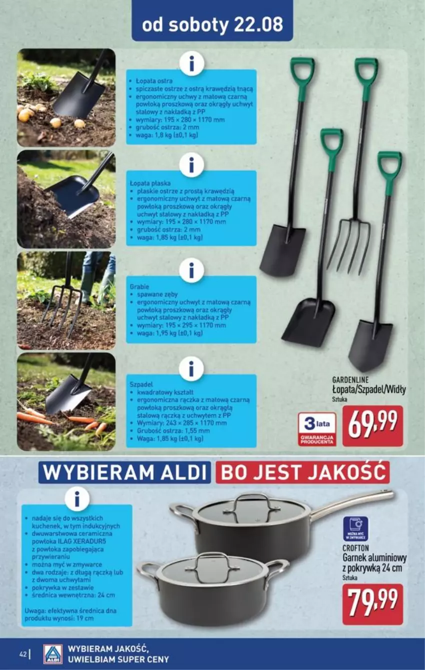 Gazetka promocyjna Aldi - Pełna oferta - ważna 17.08 do 21.08.2026 - strona 42 - produkty: Garnek, Gra, LG, Waga