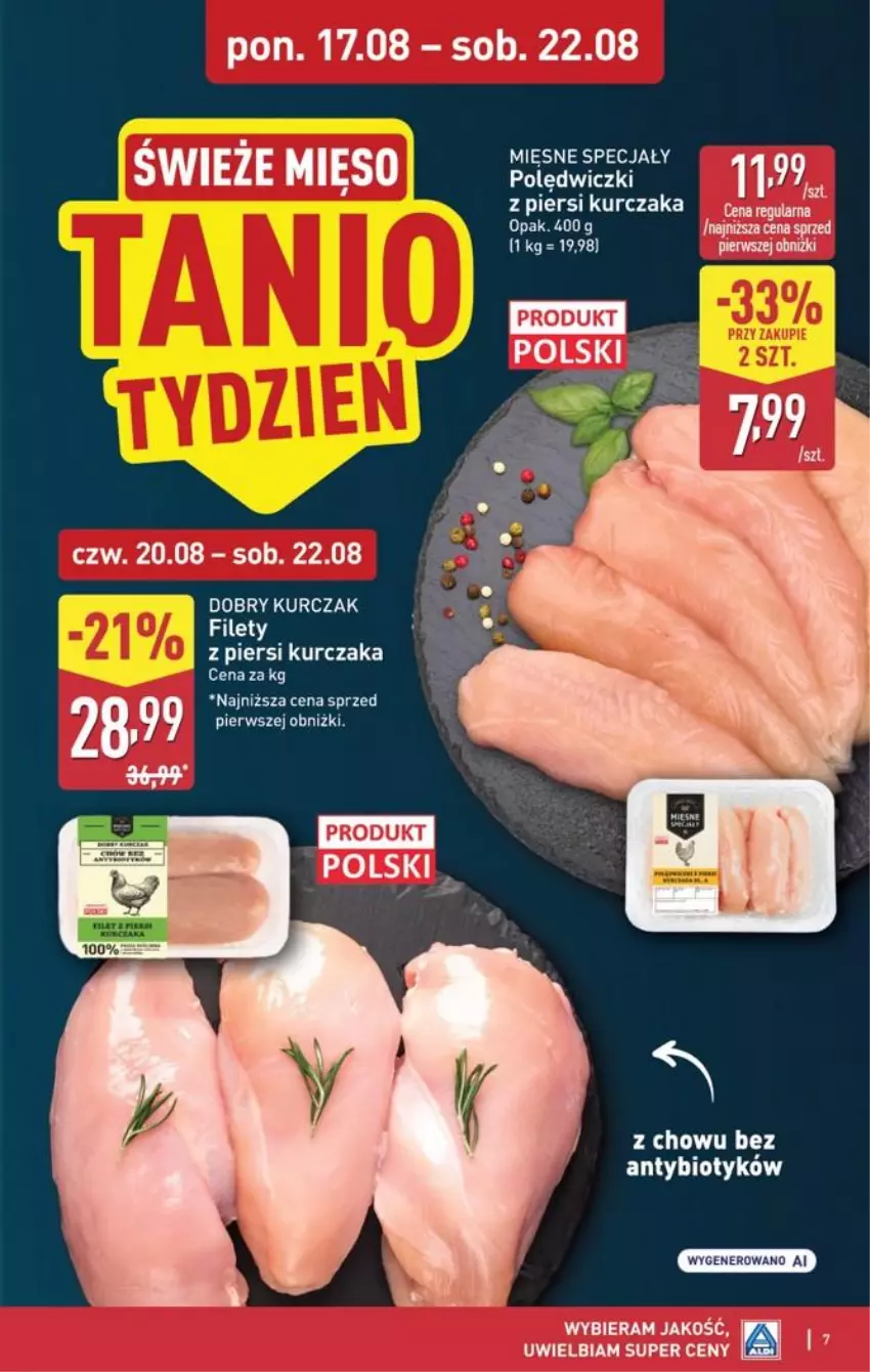 Gazetka promocyjna Aldi - Pełna oferta - ważna 17.08 do 21.08.2026 - strona 7 - produkty: Kurczak