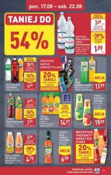 Gazetka promocyjna Aldi - Pełna oferta - Gazetka - ważna od 21.08 do 21.08.2026 - strona 19 - produkty: Sok, Mus, Koc, Gin, Napoje, Muszynianka, Fanta, Woda mineralna, Woda, Sprite, Mango, Herbapol, Nocnik, Fa