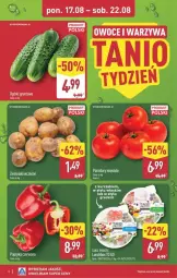 Gazetka promocyjna Aldi - Pełna oferta - Gazetka - ważna od 21.08 do 21.08.2026 - strona 2 - produkty: Kurczak, Warzywa, Papryka czerwona, Papryka, Ziemniaki, Owoce, Pomidory