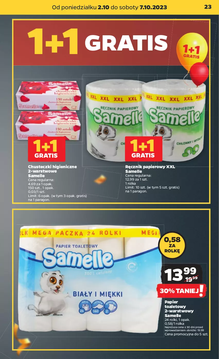 Gazetka promocyjna Netto - Artykuły spożywcze - ważna 02.10 do 07.10.2023 - strona 23 - produkty: Chusteczki, Gra, Papier, Papier toaletowy, Ręcznik, Rolki