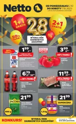 Gazetka promocyjna Netto - Artykuły spożywcze - Gazetka - ważna od 07.10 do 07.10.2023 - strona 1 - produkty: Gra, Kawa mielona, Kawa, Jacobs Krönung, Schab wieprzowy, Miód, Fanta, POLMLEK, Jacobs, Sprite, Pomidor malinowy, Mleko, Fa