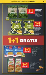 Gazetka promocyjna Netto - Artykuły spożywcze - Gazetka - ważna od 07.10 do 07.10.2023 - strona 17 - produkty: Sos, Mus, Gra, Stek, Mąka, Frytki, Szpinak