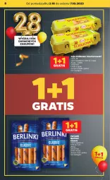 Gazetka promocyjna Netto - Artykuły spożywcze - Gazetka - ważna od 07.10 do 07.10.2023 - strona 8 - produkty: Gra, Jaja, Parówki, Berlinki