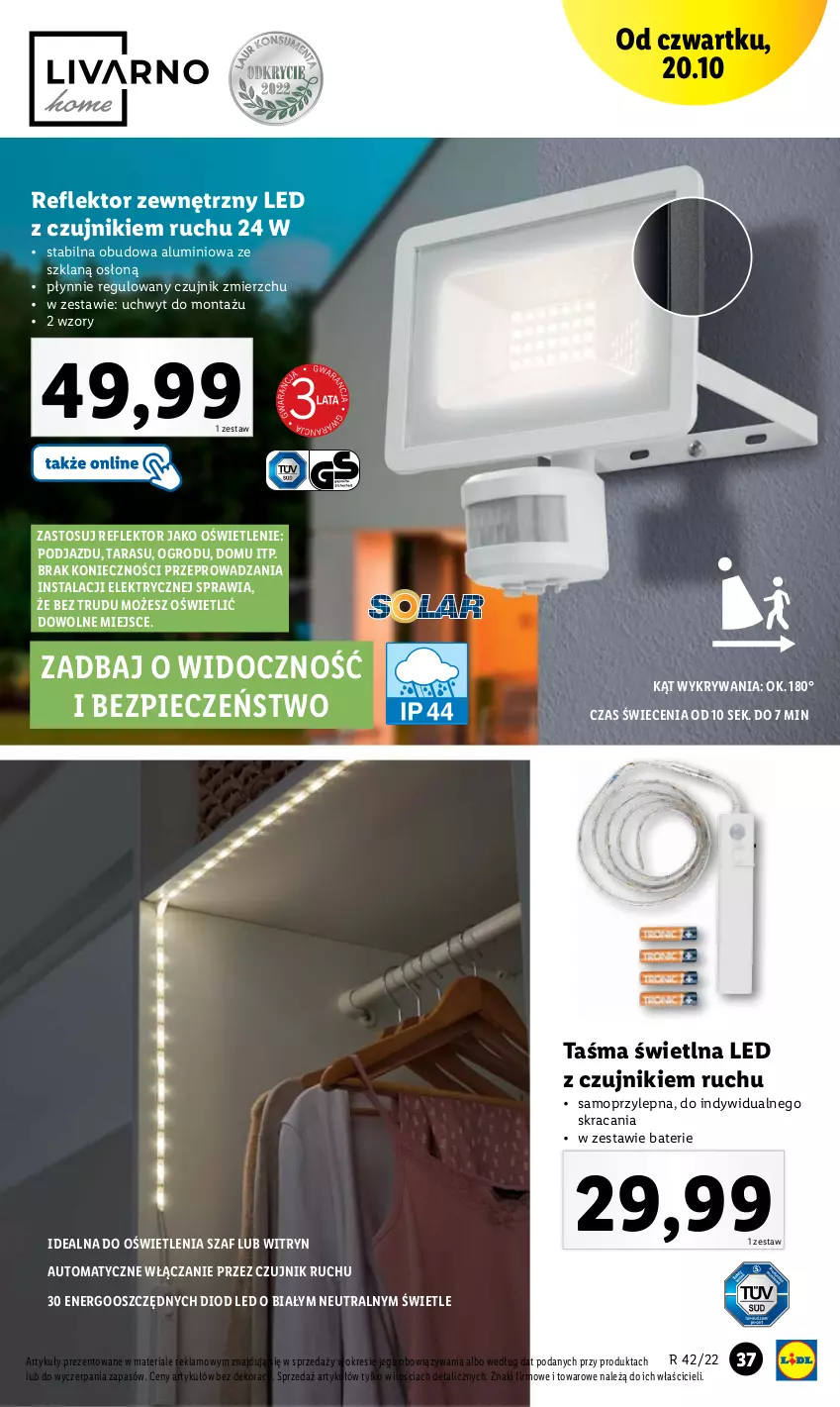 Gazetka promocyjna Lidl - GAZETKA - ważna 17.10 do 22.10.2022 - strona 41 - produkty: Mop, Piec, Reflektor