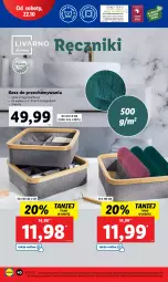 Gazetka promocyjna Lidl - GAZETKA - Gazetka - ważna od 22.10 do 22.10.2022 - strona 46 - produkty: Rama, Kosz, Ręcznik