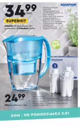 Gazetka promocyjna Biedronka - Okazje tygodnia - Gazetka - ważna od 19.01 do 19.01.2022 - strona 7 - produkty: Dzbanek, Aquaphor, Pokrywa