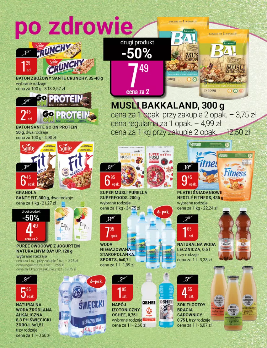 Gazetka promocyjna Bi1 - Walentynki - ważna 02.02 do 08.02.2022 - strona 5 - produkty: Baton, Danio, Gra, Granola, Jogurt, LANA, Mus, Napój, Oshee, Por, Pur, Sante, Sok, Sport, Woda, Znicz