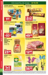 Gazetka promocyjna Stokrotka - Supermarket - Gazetka - ważna od 14.10 do 14.10.2026 - strona 10 - produkty: Nescafé, Warzywa, Kawa rozpuszczalna, Ryż, Gra, Cukier, Kawa ziarnista, Kawa, Lion, Optima, Storczyk, Boczek, Baton, Owoce, Cenos, Cukierki, Mięso, Ryż biały, Boczek wieprzowy