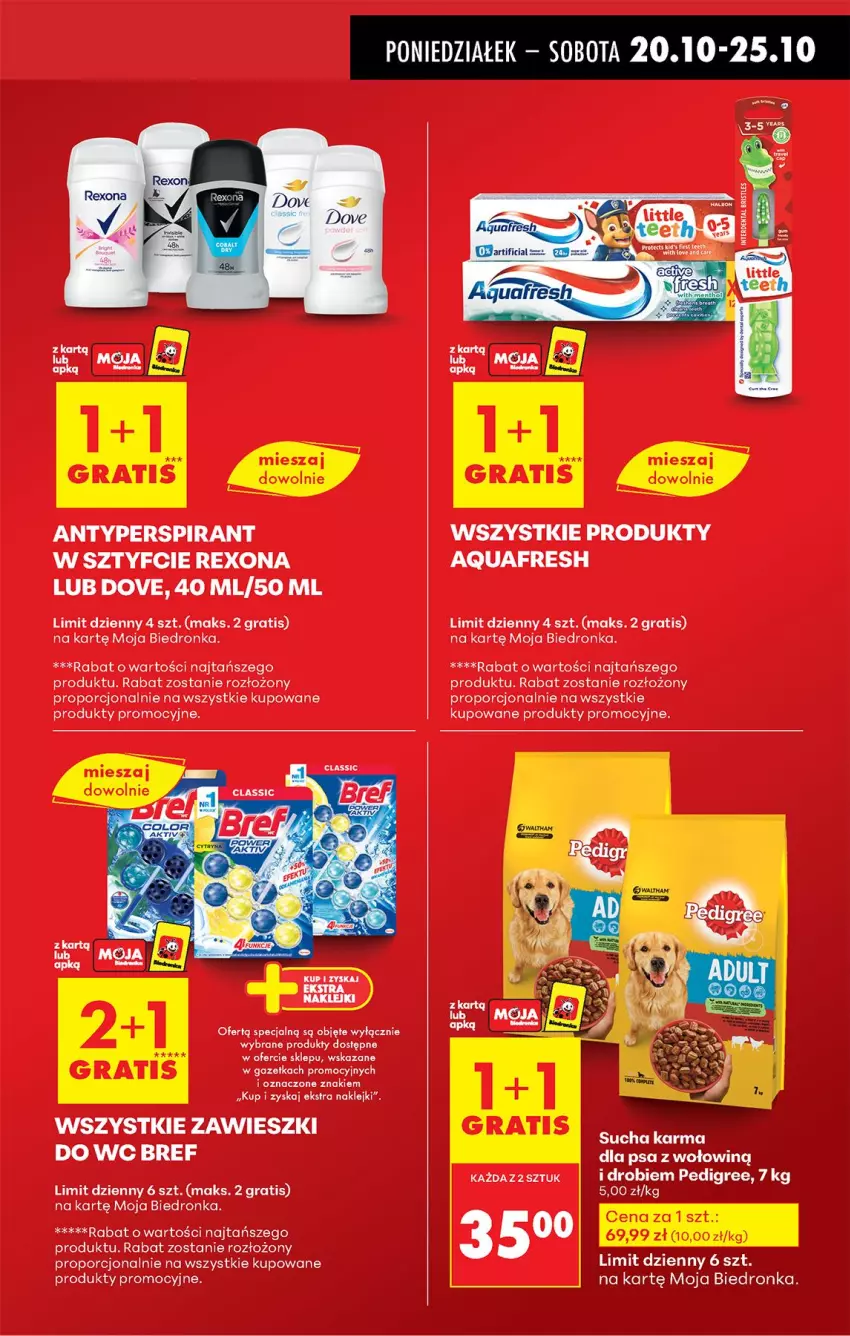 Gazetka promocyjna Biedronka - Od Poniedziałku - ważna 20.10 do 25.10.2025 - strona 13 - produkty: Antyperspirant, Aquafresh, Bref, Dove, Fa, Gra, Klej, Por, Rexona, Tera, Zawieszki