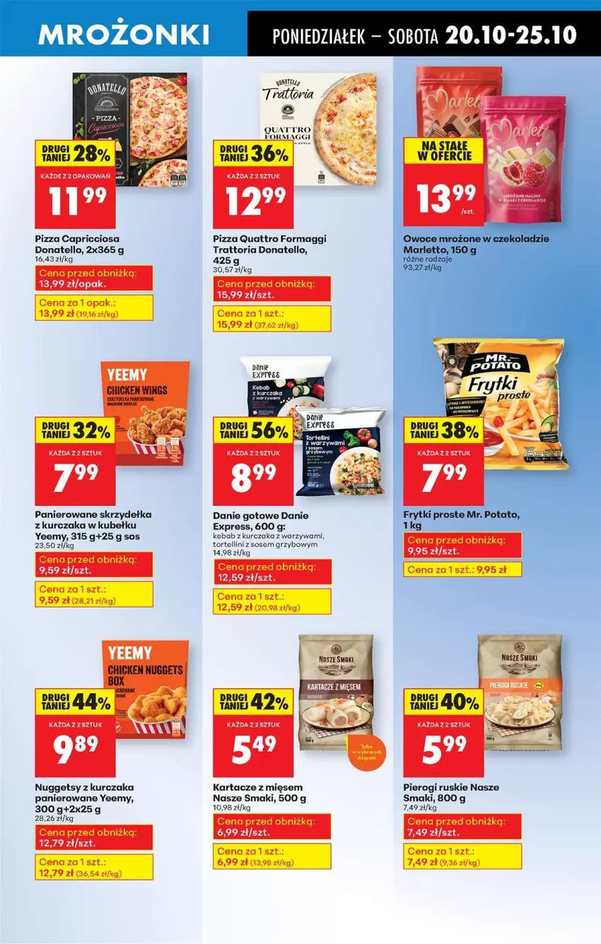 Gazetka promocyjna Biedronka - Od Poniedziałku - ważna 20.10 do 25.10.2025 - strona 45 - produkty: Danie gotowe, Fa, Kebab, Kebab z kurczaka, Kurczak, LG, Maggi, Pierogi, Pizza, Skrzydełka z kurczaka, Sos, Warzywa