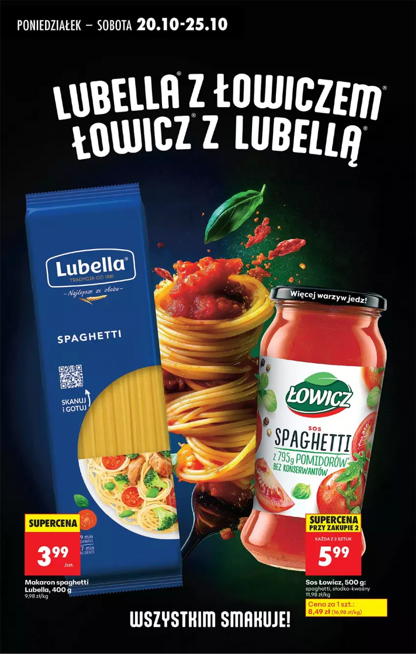 Gazetka promocyjna Biedronka - Od Poniedziałku - ważna 20.10 do 25.10.2025 - strona 50 - produkty: Bell, Bella, Lubella, Makaron, Sos, Spaghetti