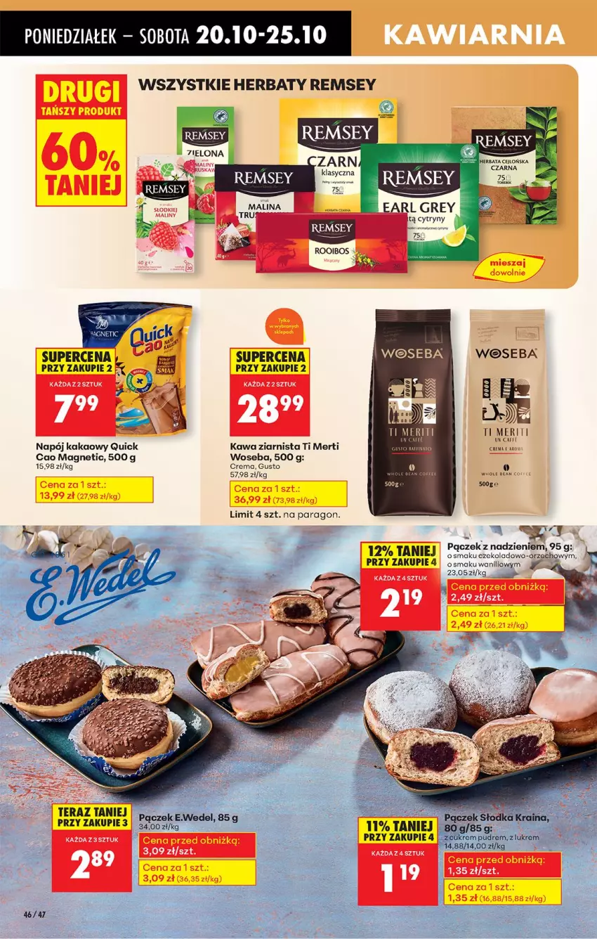 Gazetka promocyjna Biedronka - Od Poniedziałku - ważna 20.10 do 25.10.2025 - strona 58 - produkty: Cytryny, Earl Grey, Fa, Kakao, Kawa, Kawa ziarnista, Napój, Pączek, Tera, Woseba