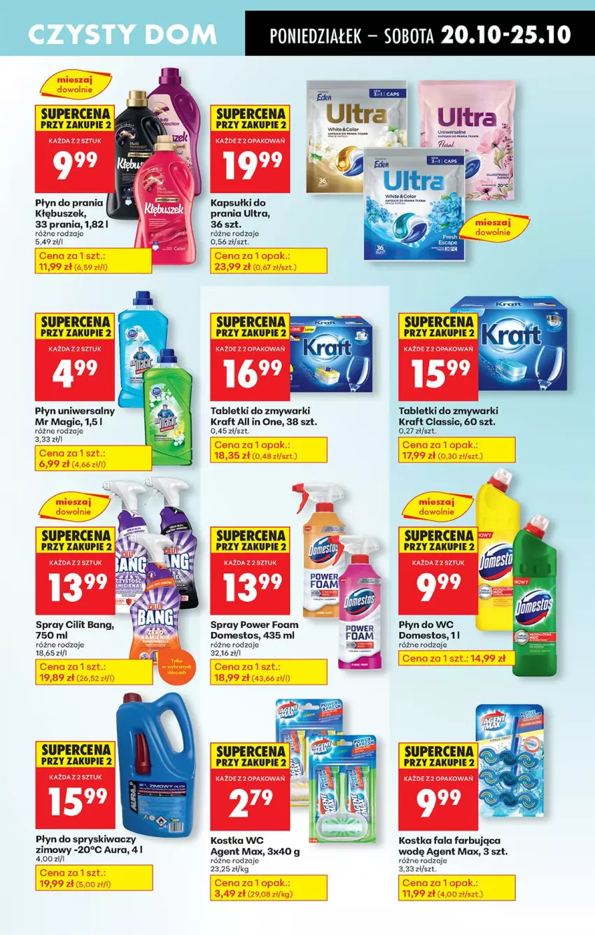 Gazetka promocyjna Biedronka - Od Poniedziałku - ważna 20.10 do 25.10.2025 - strona 71 - produkty: Domestos, Fa, Płyn do prania, Płyn do spryskiwaczy, Płyn do wc, Tablet, Tabletki do zmywarki, Zmywarki