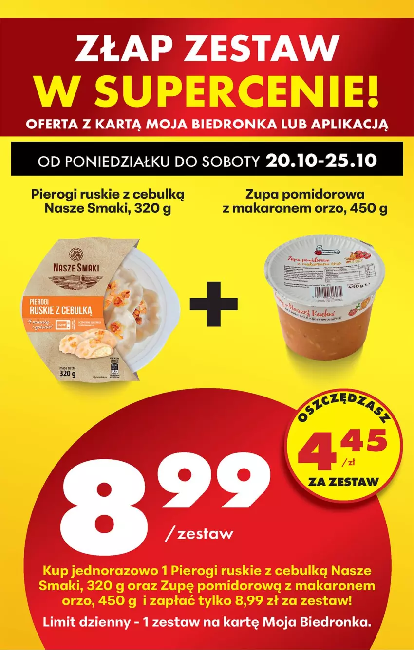 Gazetka promocyjna Biedronka - Od Poniedziałku - ważna 20.10 do 25.10.2025 - strona 84 - produkty: Makaron, Pierogi, Zupa, Zupa pomidorowa
