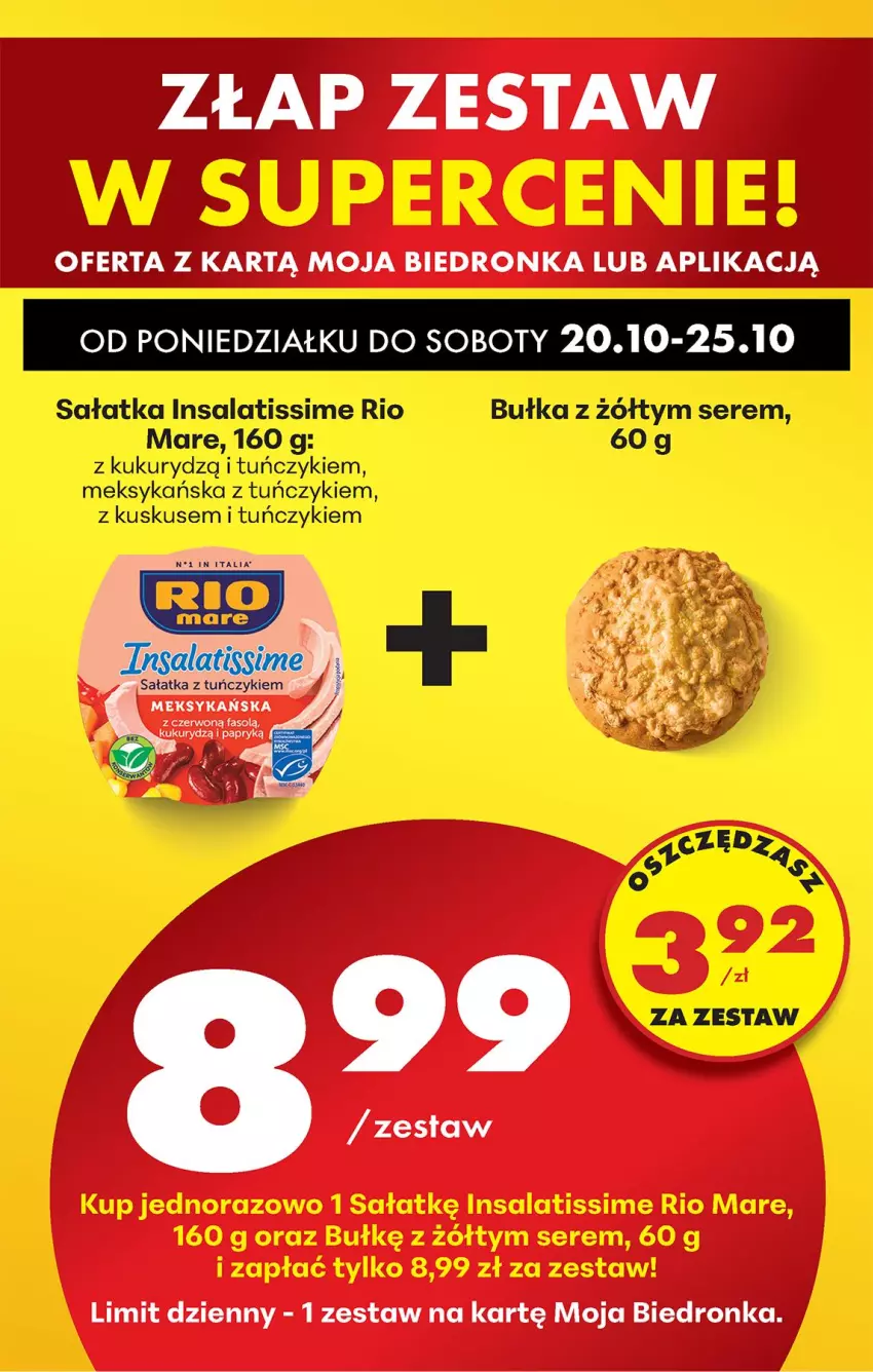 Gazetka promocyjna Biedronka - Od Poniedziałku - ważna 20.10 do 25.10.2025 - strona 86 - produkty: Bułka, Kuskus, Sałat, Sałatka, Ser, Tuńczyk