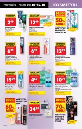 Gazetka promocyjna Biedronka - Od Poniedziałku - Gazetka - ważna od 25.10 do 25.10.2025 - strona 64 - produkty: Woda perfumowana, Colgate Total, Corega, Płyn do płukania jamy ustnej, Listerine, Bell, Perfum, Pasta do zębów, Płyn do płukania, Syoss, Elmex, Colgate, Woda, Advanced Care, Sensodyne, Blend-a-Med, LG, Fa