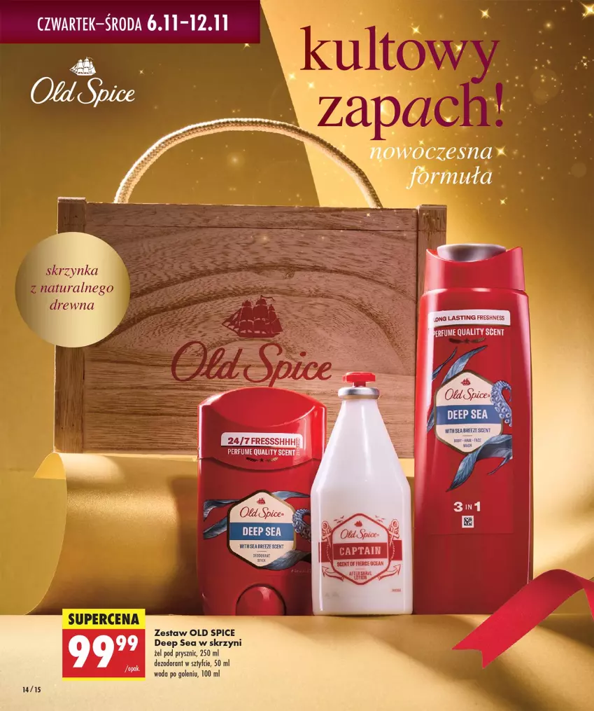 Gazetka promocyjna Biedronka - Twoje Piękne Strony - ważna 06.11 do 13.11.2025 - strona 14 - produkty: Dezodorant, Old Spice, Woda, Woda po goleniu