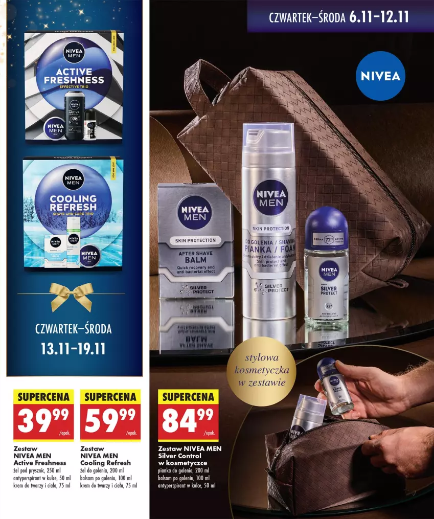 Gazetka promocyjna Biedronka - Twoje Piękne Strony - ważna 06.11 do 13.11.2025 - strona 21 - produkty: Antyperspirant, Balsam po goleniu, Control, Krem do twarzy, Nivea, Nivea Men, Pianka do golenia