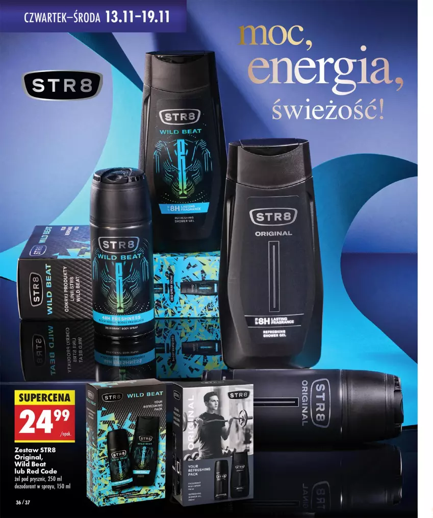 Gazetka promocyjna Biedronka - Twoje Piękne Strony - ważna 06.11 do 13.11.2025 - strona 36 - produkty: Dezodorant, Gin, Gra, Str8