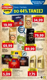 Gazetka promocyjna Lidl - GAZETKA - Gazetka - ważna od 13.07 do 13.07.2022 - strona 43 - produkty: Torebka, Earl Grey, Kawa ziarnista, Kawa mielona, Kawa, Herbata czarna, Lack, Lavazza, Mocca Fix Gold, Woseba, Herbata, Fa