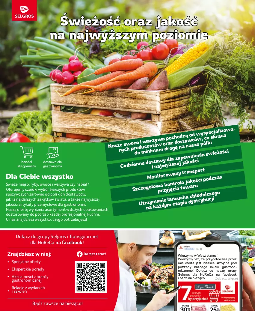 Gazetka promocyjna Selgros - Oferta gastronomiczna - ważna 27.07 do 09.08.2023 - strona 16 - produkty: Fa, LG, Mięso, O nas, Owoce, Por, Tera, Tran, Warzywa