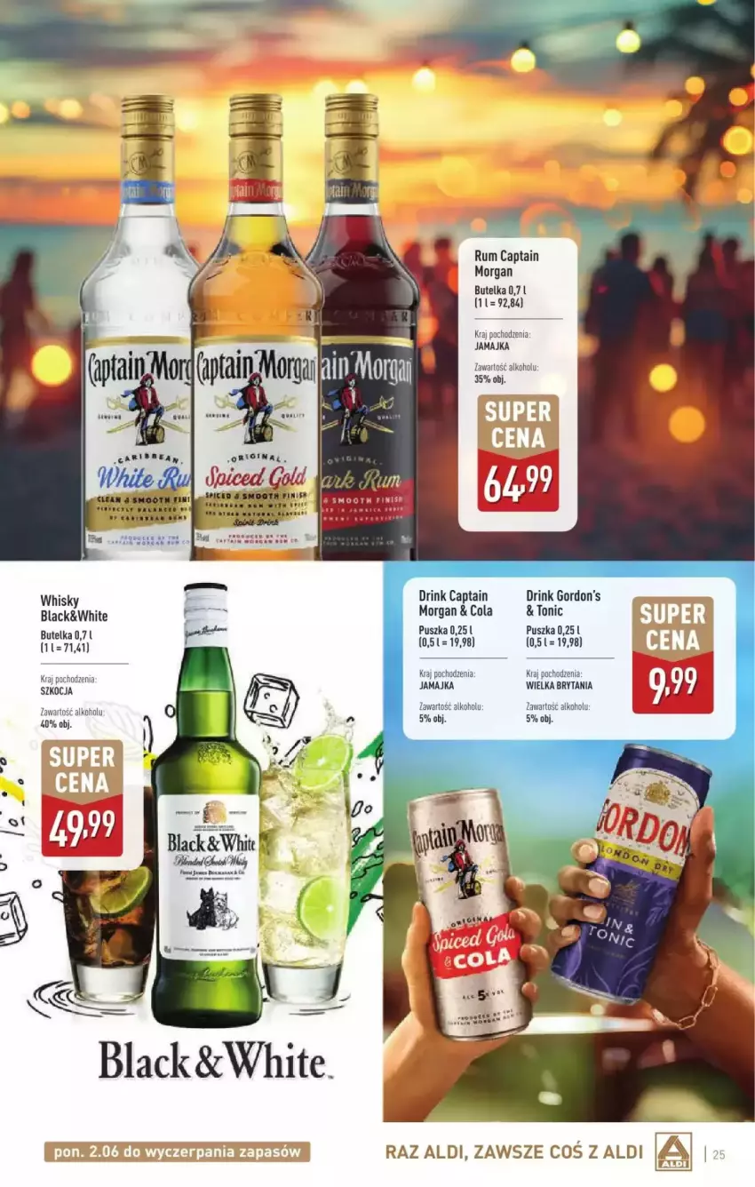 Gazetka promocyjna Aldi - ważna 02.06 do 05.07.2025 - strona 16 - produkty: Captain Morgan, Fa, Koc, Lack, Rum, Whisky