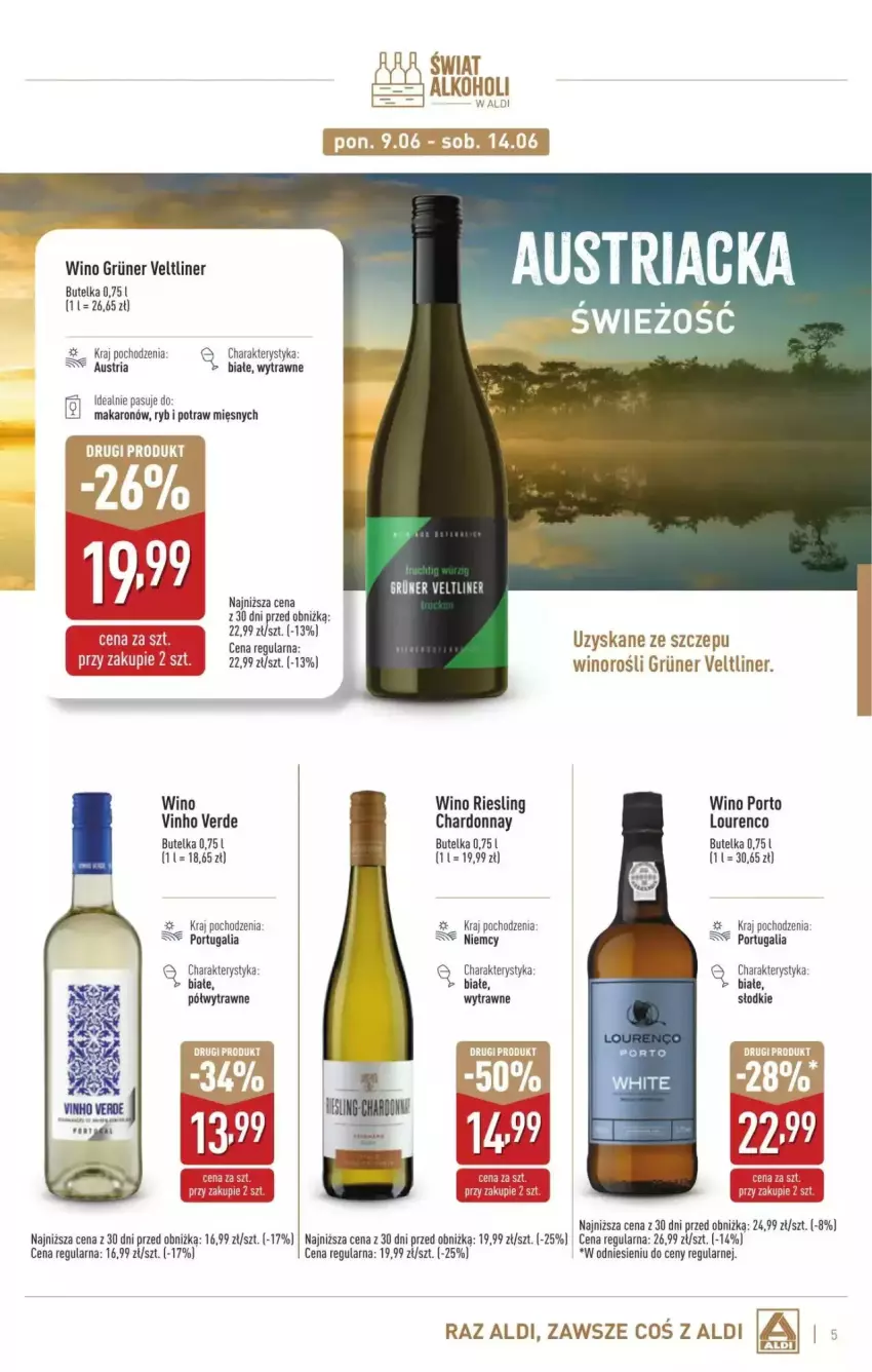 Gazetka promocyjna Aldi - ważna 02.06 do 05.07.2025 - strona 21 - produkty: Chardonnay, Makaron, Por, Wino