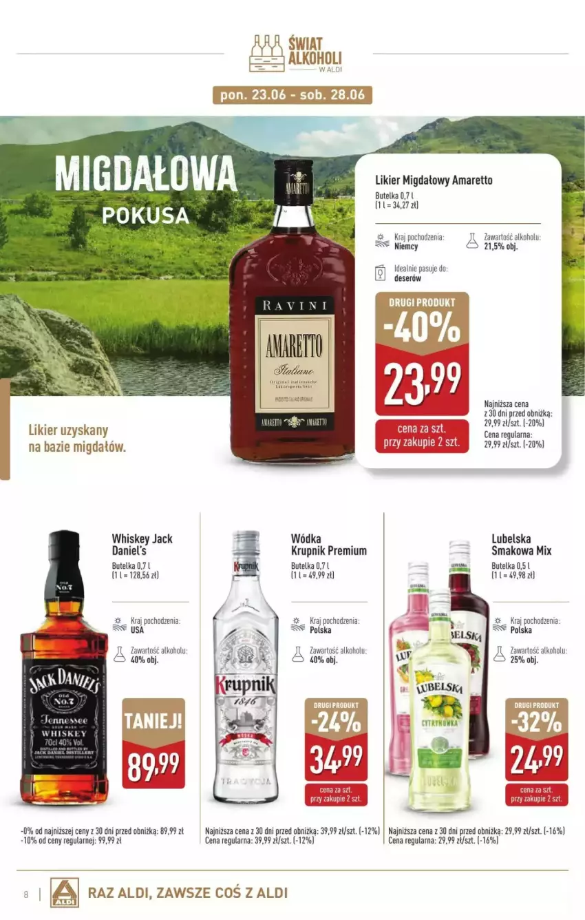 Gazetka promocyjna Aldi - ważna 02.06 do 05.07.2025 - strona 24 - produkty: Krupnik, Likier, Whiskey, Wódka