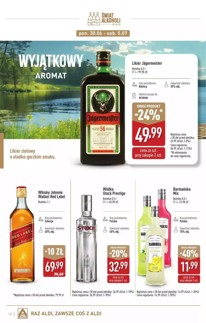 Gazetka promocyjna Aldi - ważna 02.06 do 05.07.2025 - strona 26 - produkty: Jagermeister, Koc, Likier, Maska, Stock, Whisky, Wódka